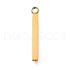 304 Stainless Steel Rectangle Pendants STAS-Q348-35G-1