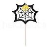 Felt Cloth & Paper Spider Web Cake Insert Card Decoration DIY-H108-38-1