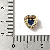 Brass Micro Pave Cubic Zirconia Beads KK-I276-46G-4