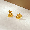Elegant Stainless Steel Seashell Stud Earrings TI3103-4