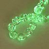 Handmade Luminous Transparent Lampwork Beads Strands LAMP-T017-04A-4