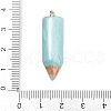 Resin Pencil Pendants RESI-V009-01B-3