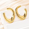 304 Stainless Steel Stud Earrings EJEW-D319-03G-2