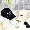 6Pcs 6 Styles 304 Stainless Steel Cap Chain AJEW-HS00001-5