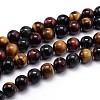 Natural Gemstone Round Bead Strands G-J303-13-6mm-1