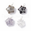 Natural Gemstone Pendants PALLOY-JF01457-02-1