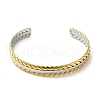 304 Stainless Steel Cuff Bangles BJEW-Q773-01A-2