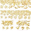 Olycraft 120Pcs 8 Style Alloy Cabochons MRMJ-OC0002-73-4