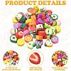 430Pcs 18 Style Fruit Handmade Polymer Clay Beads CLAY-YW0001-94-4
