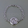 Stainless Steel Diffuser Locket Link Bracelets AS9218-3