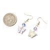 5 Pairs 304 Stainless Steel Butterfly Dangle Earrings EJEW-JE06433-3