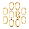  10Pcs Brass Spring Gate Rings KK-PH0010-50-7