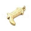 304 Stainless Steel Pendants STAS-U023-02G-2