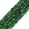 Natural Fuchsite Beads Strands G-C009-A13-1