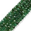 Natural Fuchsite Beads Strands G-C009-A13-1