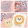 Olycraft 4 Sheets 4 Styles Plastic Wiggle Googly Eyes Stickers KY-OC0001-30-4