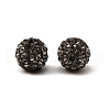 Polymer Clay Rhinestone Beads RB-C1438-10mm-A12-2