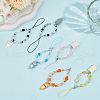 Glass & Resin Mobile Straps HJEW-BC00030-4