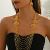 Alloy Heart Multilayer Necklace & Earrings Set for Women's Banquet FY9686-4