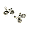 Bicycle Tibetan Style Zinc Alloy Charms TIBEP-R334-180AS-RS-1