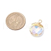 2Pcs Glass Pendants PALLOY-JF03763-2