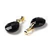 Natural Obsidian Pendants G-Q005-02G-01-2