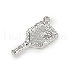 Brass Micro Pave Cubic Zirconia Pendants KK-M322-31P-2