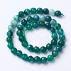 Natural Agate Beads Strands G-G754-8mm-3