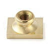 Rectangle Flower Frame Brass Stamp Heads AJEW-M037-04G-01-3
