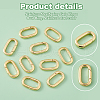   10Pcs Brass Spring Gate Rings KK-PH0010-50-4