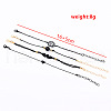 4Pcs 4 Styles Lotus Alloy Link Bracelets & Beads Bracelets for Women WGB67B7-01-4