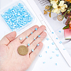 300Pcs 2 Styles 2-Hole Opaque Colours Glass Seed Beads SEED-HS0001-06C-3