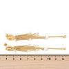 Brass ABS Plastic Pearl Tassel Stud Earrings EJEW-U040-11G-5