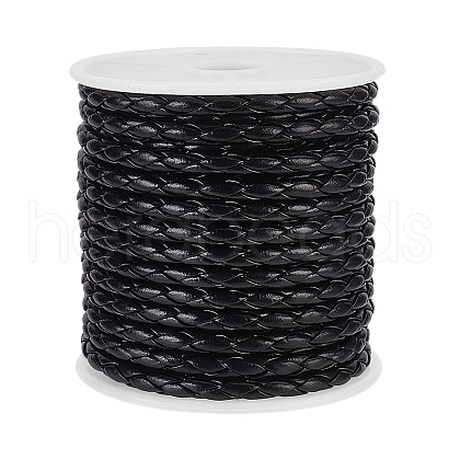 4-Ply Round Imitation Leather Braided Cord LC-WH0003-10A-1