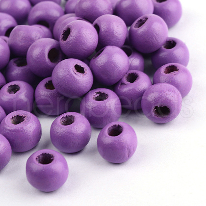 Natural Wood Beads WOOD-S662-11x12mm-A12-1