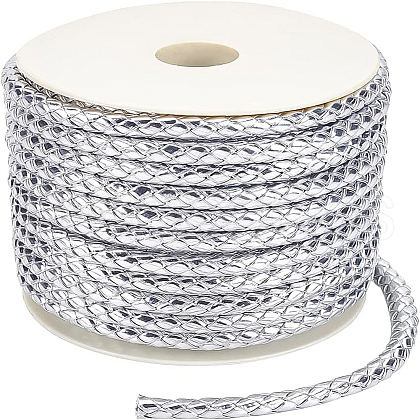 PU Imitation Leather Braided Cord WL-WH0003-14C-1