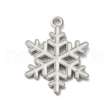 Winter Theme Alloy Enamel Pendants ENAM-M002-05Q-P-1