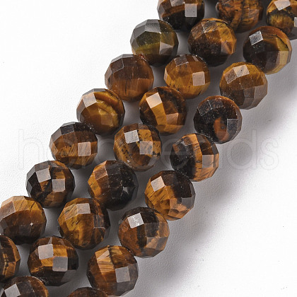 Natural Tiger Eye Beads Strands G-S362-118E-02-1
