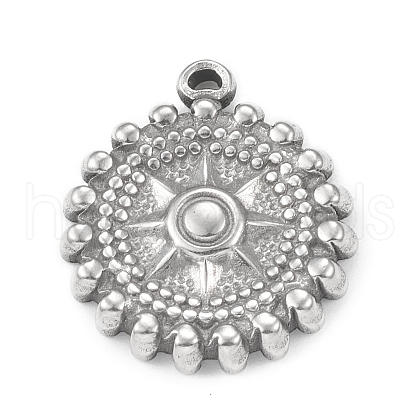 Non-Tarnish 304 Stainless Steel Pendants STAS-F287-40P-1
