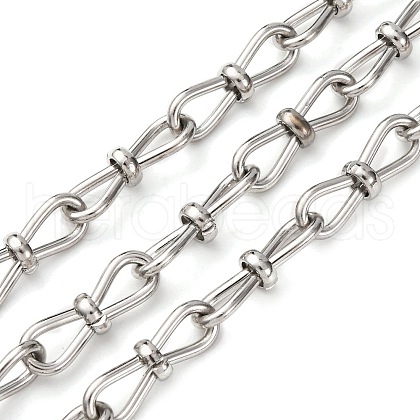 304 Stainless Steel Infinity Link Chains CHS-S012-07P-1