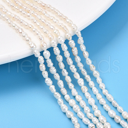Natural Cultured Freshwater Pearl Beads Strands PEAR-N012-02X-1