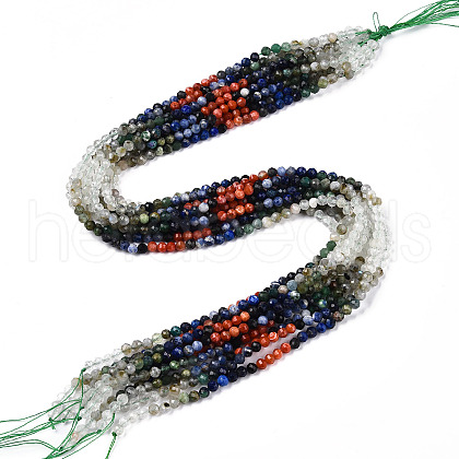 Natural Mixed Gemstone Beads Strands G-D080-A01-01-09-1