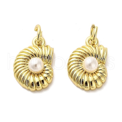 ABS Imitation Pearl Charms KK-M324-16G-1