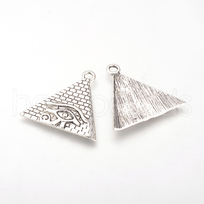 Tibetan Style Alloy Pendants TIBE-Q070-122AS-RS-1