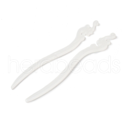 Opaque Acrylic Hair Sticks OHAR-C011-03C-1