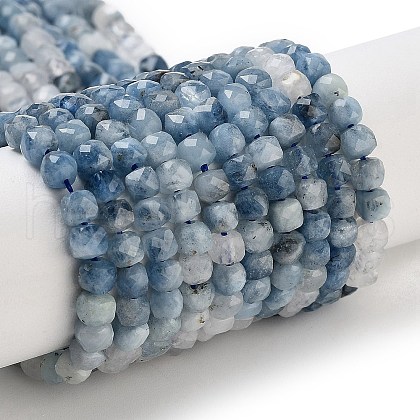 Natural Aquamarine Beads Strands G-B088-E10-04-1