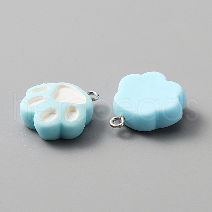 Opaque Resin Pendants RESI-TAC0004-25B-1