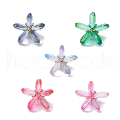 Dyed Glass Pendants PALLOY-MZ00658-1
