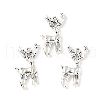 Tibetan Style Alloy Animals Pendants PALLOY-V007-01AS-10-1