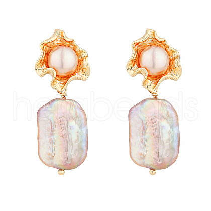 Mother's Day Jewellery Baroque Pearl Vintage Style Earrings GC6827-2-1